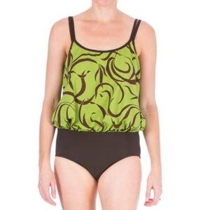💦MAINSTREAM Full Coverage Blouson One Piece Swimsuit